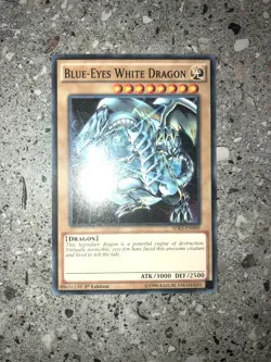 YugiOh 1x Blue-Eyes White Dragon SDKS-EN009 1st Edition NM - Image 3