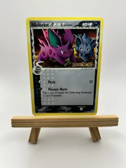 Nidoran 57/101 EX Dragon Frontiers Stamped Reverse Holo Pokemon Card NM - Image 1