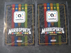 WALUIGI 2-CARD LOT 2017 AMIIBO MARIO SPORTS SUPERSTARS #34/#35 Golf & Horse EX - Image 2