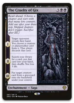 The Cruelty of Gix #87 (NM) Dominaria United DMU Magic MTG - Image 1