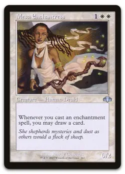 Mesa Enchantress (Retro Frame) #267 (NM) Dominaria Remastered DMR Magic MTG - Image 1