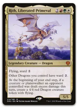 Rith, Liberated Primeval #214 (NM) Dominaria United DMU Magic MTG - Image 1