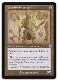 Foundry Inspector (Schematic) #79 (NM) Brothers' War BRR Magic MTG - Image 1