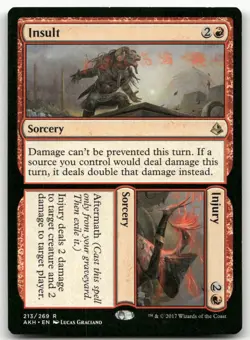 Insult // Injury #213 (NM) Amonkhet AKH Magic MTG - Image 1