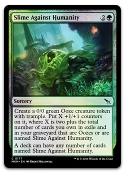 Slime Against Humanity #177 (Foil) (NM) Murders Karlov Manor MKM Magic MTG - Image 1