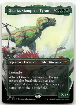 Ghalta, Stampede Tyrant (Borderless) #326 NM Lost Caverns of Ixalan Magic MTG - Image 1