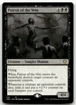 Patron of the Vein #135 (NM) Crimson Vow VOC Magic MTG - Image 1