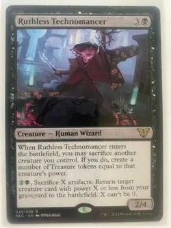 MTG Ruthless Technomancer – Kamigawa: Neon Dynasty Commander # 035 - Image 1