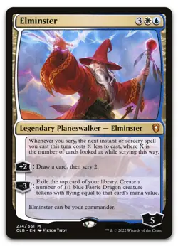Elminster #274 (NM) Baldur's Gate CLB Magic MTG - Image 1