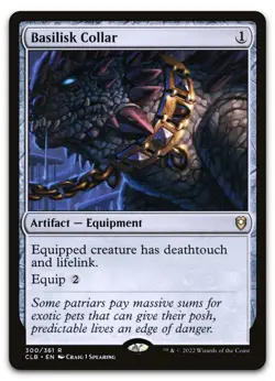 Basilisk Collar #300 (NM) Baldur's Gate CLB Magic MTG - Image 1