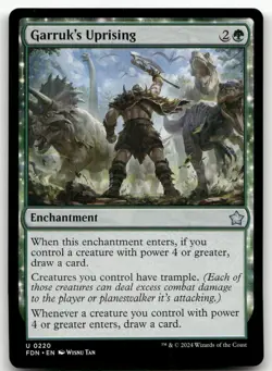 Garruk's Uprising #220 (NM) Foundations FDN Magic MTG - Image 1