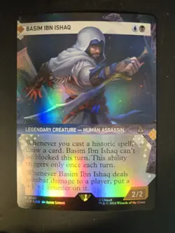 Basim Ibn Ishaq NM FOIL SHOWCASE Universes Beyond: Assassin's Creed MTG - Image 1
