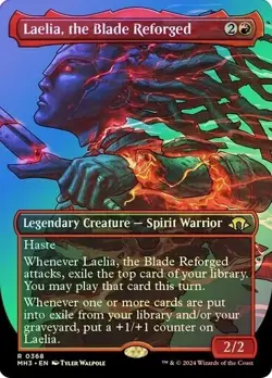 Laelia, the Blade Reforged FOIL BORDERLESS - 0368 Rare Modern Horizons 3 MH3 MTG - Image 1