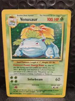 Pokemon Venusaur Holo Card Base Set 15/102 - HP Condition - Image 1