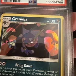 Pokemon Greninja Unbroken Bonds 117/214 Holo Rare PSA 8 💎 - Image 4