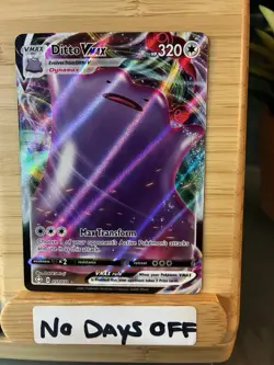 Pokemon TCG Ditto VMAX Shining Fates Holo Ultra Rare Card 051/072 - Image 1