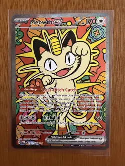 Meowth ex 121/088 ENGLISH Special Illustration Rare - Perfect Order SIR Pokemon - Image 1