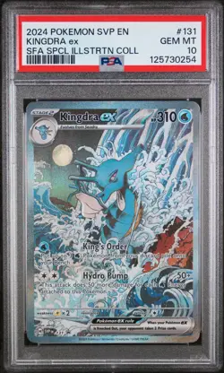 PSA 10 Kingdra ex SVP 131 Shrouded Fable Collection Box Promo Pokemon TCG 2024 - Image 1
