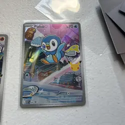 Piplup MEP 042 First Partner Illustration Promo 30th Anniversary Pokemon NM/M - Image 1