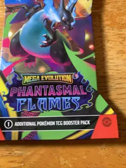 POKEMON MEGA EVOLUTION PHANTASMAL FLAMES (1)SLEEVE SEALED Mega Charizard X EX - Image 5