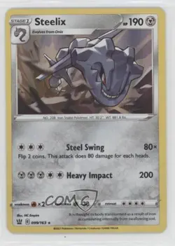 Steelix Holo Pokemon Sword & Shield Battle Styles #099 - Image 1