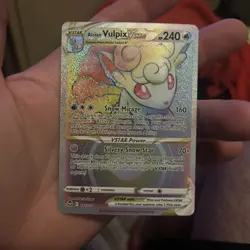 Alolan Vulpix VSTAR 197/195 Silver Tempest Pokemon TCG Secret Rare NM 🔥🌈 - Image 1