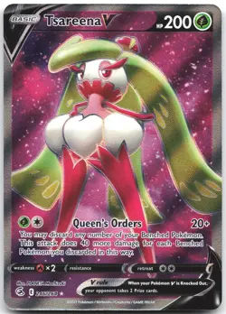 Tsareena V 246/264 Ultra Rare Fusion Strike Pokemon Near Mint - Image 1