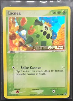 Cacnea 44/106 EX Emerald Reverse Holo Pokemon 2005 - Image 1