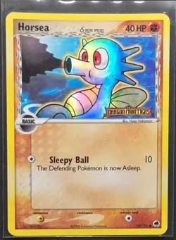 Horsea 50/101 EX Dragon Frontiers Reverse Holo Pokemon 2006 - Image 1