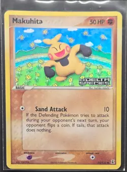 Makuhita 75/112 EX Delta Species Reverse Holo Pokemon 2005 - Image 1