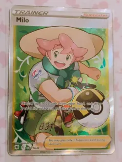Pokemon TCG Milo Astral Radiance TG27/TG30 Ultra Rare Full Art Trainer NM - Image 1