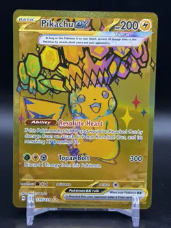Pikachu ex 179/131 Hyper Rare Gold Pokemon Prismatic Evolutions English NM - Image 1