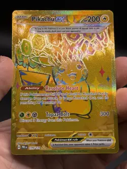 Pikachu ex 179/131 Hyper Rare Gold Pokemon Prismatic Evolutions English NM - Image 3