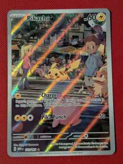 Pokemon - Pikachu - MEW 173/165 Illustration - Pokemon 151 ENGLISH - Image 1