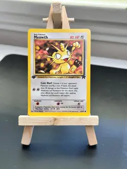Pokemon 1st Edition Meowth 62/82 Team Rocket 2000 NM+ - Image 1