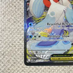 Pokemon TCG Mega Froslass EX Full Art Holo ASC EN 275/217 Secret Rare Stage 1 - Image 5