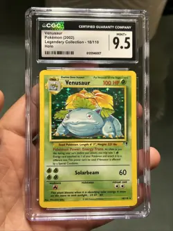 2002 Pokemon Venusaur 18/110 Legendary Collection Rare Holo CGC 9.5 MINT+ - Image 1