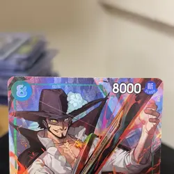 Dracule Mihawk OP12-030 SR Holo 8000 Power One Piece CCG English - Image 2