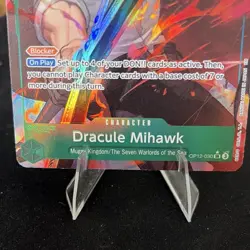 Dracule Mihawk OP12-030 SR Holo 8000 Power One Piece CCG English - Image 3