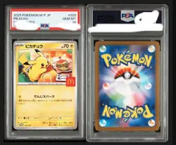 PSA10 Pikachu 020/M-P McDonald's Happy Set Promo 2025 Japanese Pokemon Card - Image 3