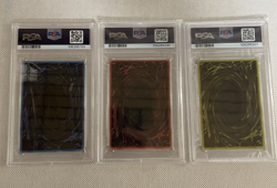 YuGiOh TCG 25th Anniversary Stainless Steel Egyptian God Card SET PSA10 - Image 2