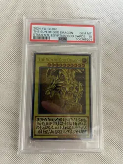 YuGiOh TCG 25th Anniversary Stainless Steel Egyptian God Card SET PSA10 - Image 3