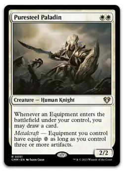 Puresteel Paladin #51 (NM) Commander Masters CMM Magic MTG - Image 1