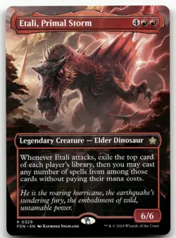 Etali, Primal Storm (Borderless) #329 (NM) Foundations FDN Magic MTG - Image 1