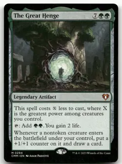 The Great Henge #294 (NM) Commander Masters CMM Magic MTG - Image 1