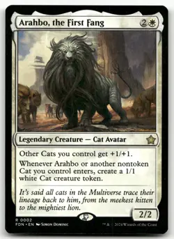 Arahbo, the First Fang #2 (NM) Foundations FDN Magic MTG - Image 1