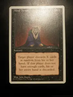 mtg magic mind twist 1995 4 th 4 e edition ENGLISH convulsion cerebrale - Image 1