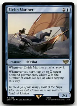 Elvish Mariner #283 (NM) Lord of the Rings LTR Magic MTG - Image 1
