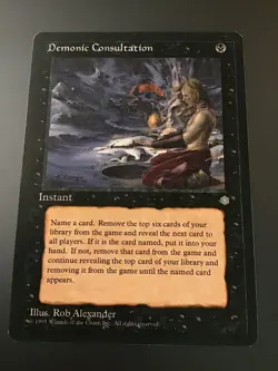 MTG Ice Age Demonic Consultation LP - Image 1