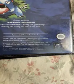 Vintage 1999 Wizards of the Coast Pokemon Card 4 Pocket Album - Image 4